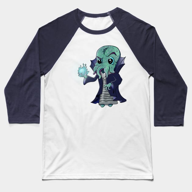 Cute Mind Flayer Baseball T-Shirt by CrowleyCreations